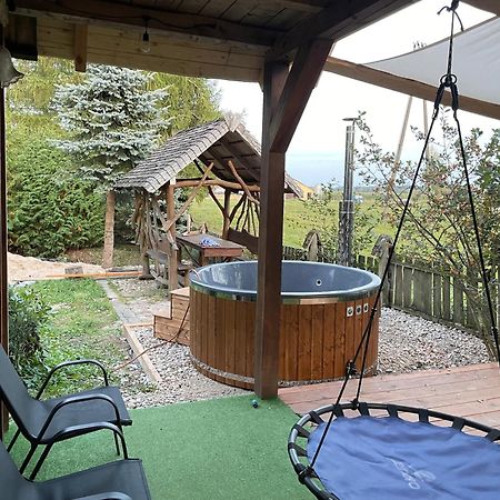 Dom Z Sauna - Lugiele Dzierwiany Exteriör bild