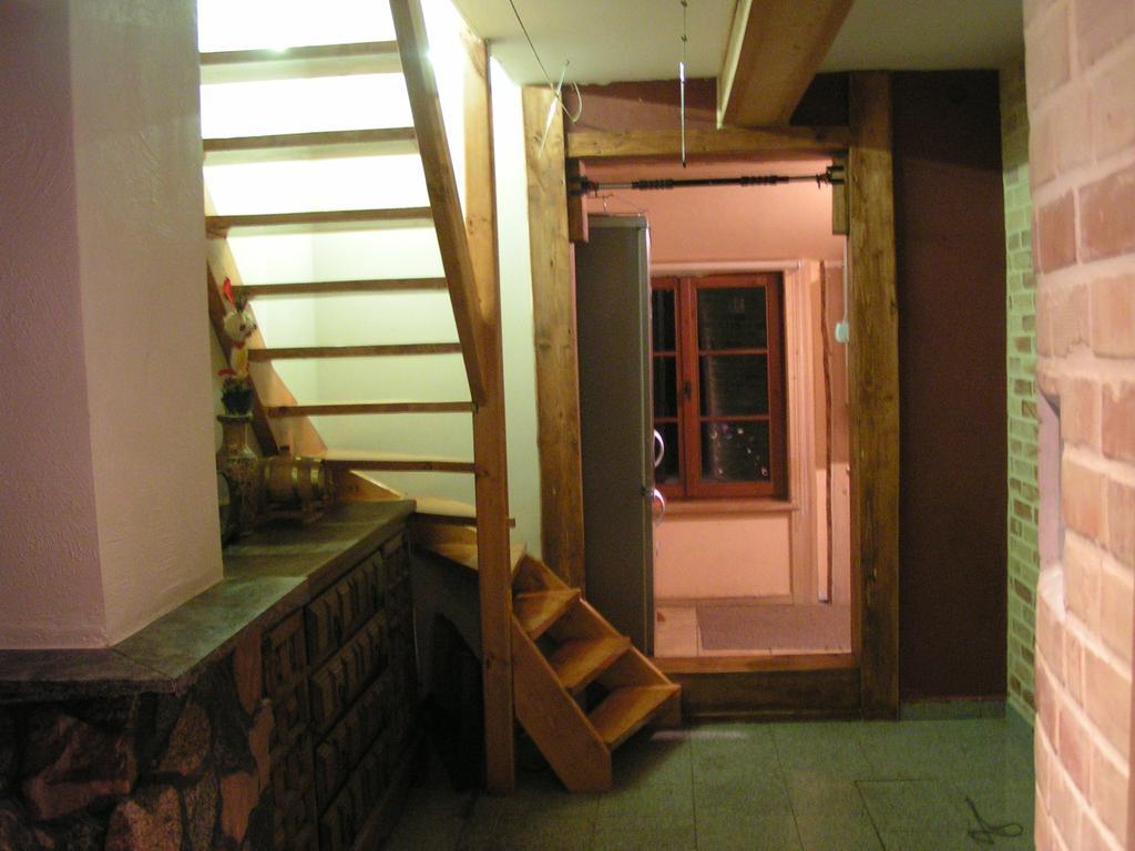 Dom Z Sauna - Lugiele Dzierwiany Exteriör bild